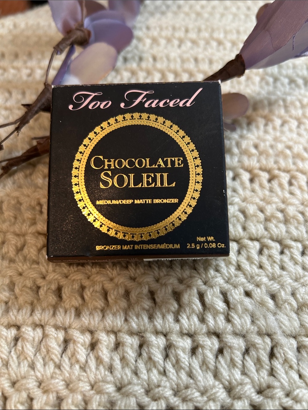 Too Faced Chocolate Soleil Matte Bronzer - Black & Gold Packaging